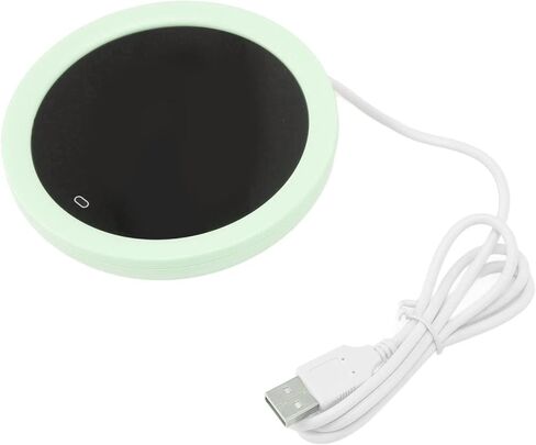 USB القهوة القدح دفئا التبديل الجاذبية الكهربائية 55 درجة مئوية لوحة تسخين الحليب للاستخدام المنزلي مكتب ABS المواد 115x95x23mm 160 جرام (أصفر) in Saudi Arabia