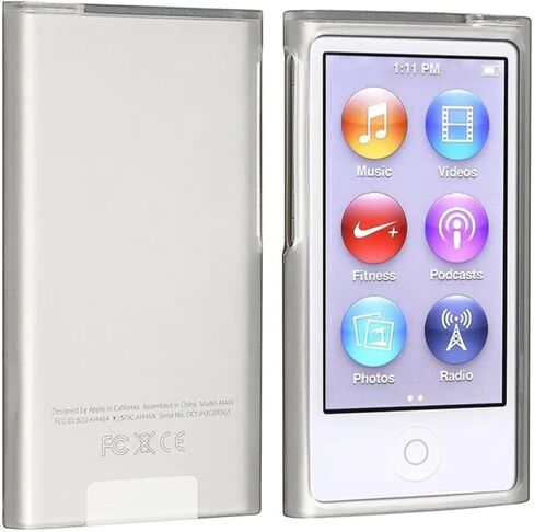 غطاء حماية لجهاز iPod Nano 7GEN غطاء حماية صلب شفاف كريستالي شفاف لجهاز Apple Nano الجيل السابع 7G 7 غطاء حماية صلب لجهاز iPod Classic - كريستال شفاف in Saudi Arabia
