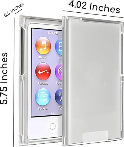 غطاء حماية لجهاز iPod Nano 7GEN غطاء حماية صلب شفاف كريستالي شفاف لجهاز Apple Nano الجيل السابع 7G 7 غطاء حماية صلب لجهاز iPod Classic - كريستال شفاف in Saudi Arabia