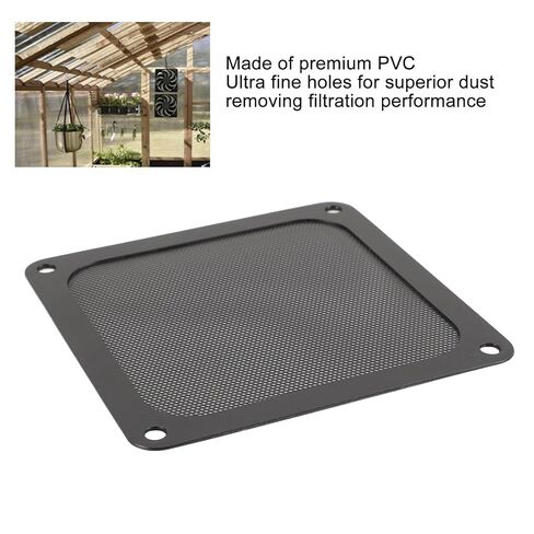 مرشح شبكي للغبار لحافظة الكمبيوتر الشخصي، 4 قطع مرشح مروحة كمبيوتر PVC 120 مم، إطار مغناطيسي، شبكة مرشح غبار المروحة لإمداد الطاقة لحالة الكمبيوتر الشخصي، فتحات المروحة، تقليل الضوضاء (أسود) in Kuwait