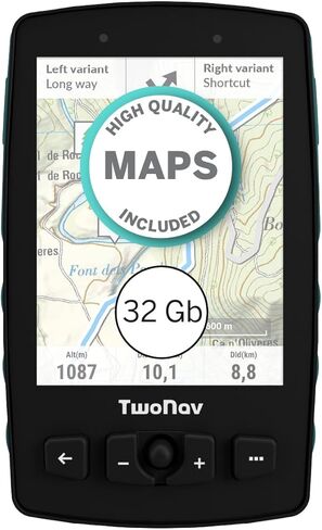 TwoNav Aventura 2 Plus Motor (32 GB) + Maps Included, on-Road and Off-Road GPS Navigator with 3.7-inch Screen for Motorcycle, car, 4x4, Quad in Saudi Arabia