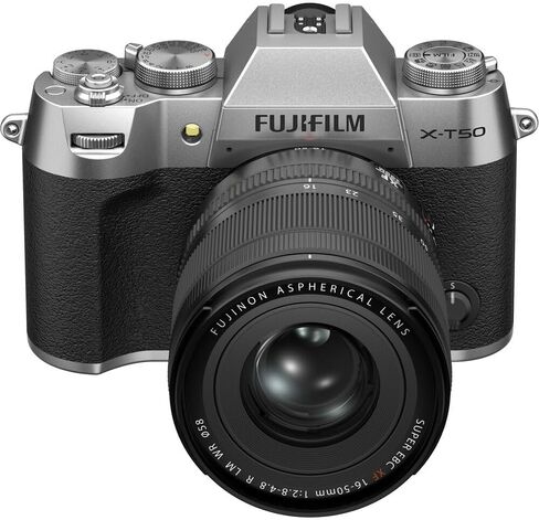 Fujifilm X-T50 Mirrorless Digital Camera XF16-50mm F2.8-4.8 R LM WR Lens Bundle Kit + More Accessories (Silver) in Saudi Arabia