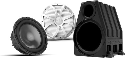 Wet Sounds REVO 12 HP S4 V3 Subwoofer with SW-W Grille V3 and PORTED-12-ENC Enclosure in Saudi Arabia