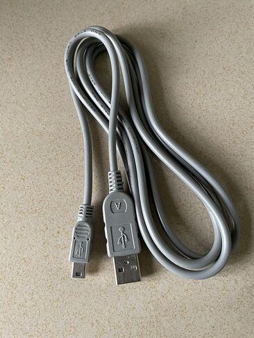 GONOLOWAY Replacement USB Cable Camera Transfer Data Sync Charging Cord 5Pin Compatible with Cybershot NEX-3, DSC-H5, HDR/DCR/SR/HC/SX/XR/CX Series PS3 and More (4.9ft/Grey) in Saudi Arabia