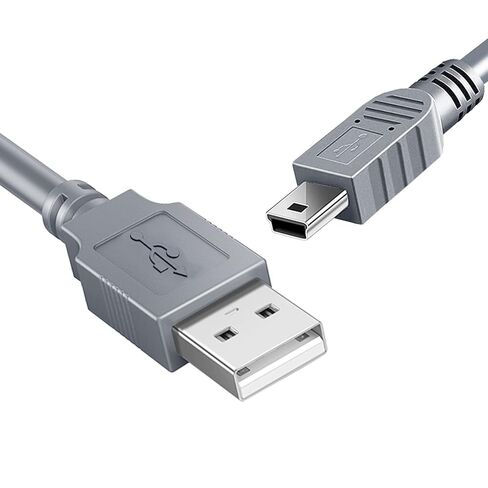 GONOLOWAY Replacement USB Cable Camera Transfer Data Sync Charging Cord 5Pin Compatible with Cybershot NEX-3, DSC-H5, HDR/DCR/SR/HC/SX/XR/CX Series PS3 and More (4.9ft/Grey) in Saudi Arabia