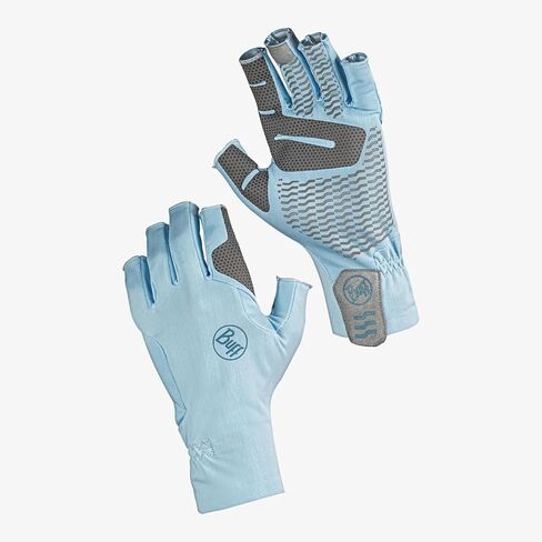 Buff Aqua+ Gloves, UPF 50 Sun Protection, Lightweight, for Outdoor Activities, Key West Sky, XL in Saudi Arabia