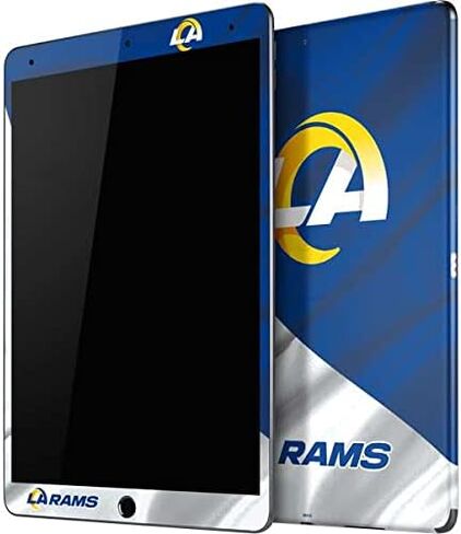 ملصق Skinit للكمبيوتر اللوحي متوافق مع iPad 10.2in (2021) - تصميم علم NFL Los Angeles Rams مرخص رسميًا in Saudi Arabia
