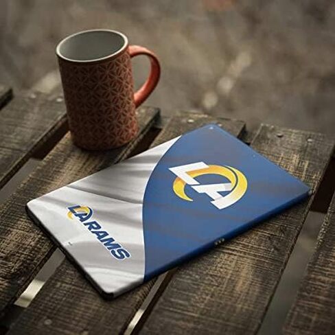 ملصق Skinit للكمبيوتر اللوحي متوافق مع iPad 10.2in (2021) - تصميم علم NFL Los Angeles Rams مرخص رسميًا in Saudi Arabia