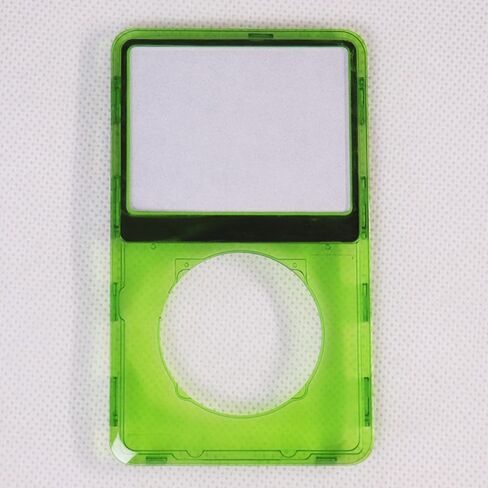 Classic Transparent Clear Green Plastic Front Cover Faceplate Housing Case with ClickWheel with Button for iPod 6th 7th Classic 80GB 120GB 160GB in Saudi Arabia