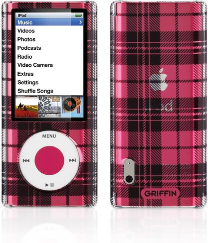 Griffin iClear Sketch Polycarbonate Case for iPod nano 5G (Plaid Black) in Saudi Arabia