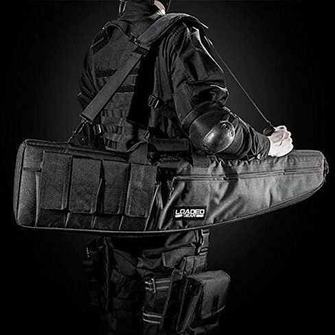 Barska BI13114 Loaded Gear RX-100 42" Tactical Padded Rifle Bag, Black in Saudi Arabia