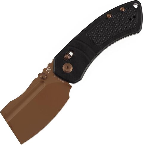 KANSEPT Korvid V Pocket Knife, 2.91'' America Blackwash D2 Blade, Jade G10 with Purple Undead Print Handle, Thumb Stud with Crossbar Lock, Double Sided Clip for EDC Camping Folding Knives TE2030V5 in Saudi Arabia