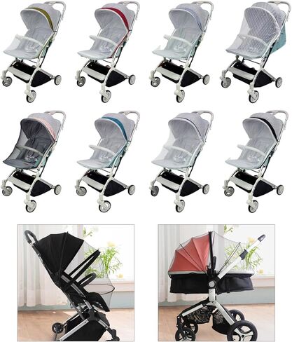 Strollers Net Breathable Full Coverage Baby Net for Baby Carriers Pushchair Pram Pushchair Canopy in Saudi Arabia