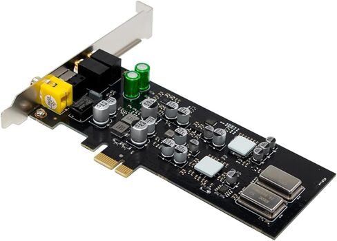 بطاقة صوت PCIe للكمبيوتر مع مقابس اللوحة الأمامية تدعم نقل البيانات SPDIF PCM بسرعة 1000 ميجا بت في الثانية من خلال بطاقة الصوت PCIe المحورية البصرية in Kuwait