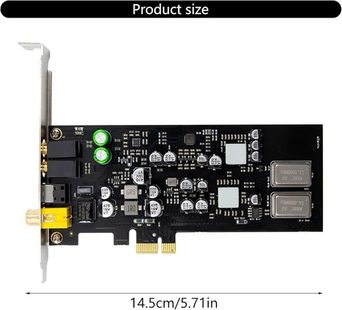 بطاقة صوت PCIe للكمبيوتر مع مقابس اللوحة الأمامية تدعم نقل البيانات SPDIF PCM بسرعة 1000 ميجا بت في الثانية من خلال بطاقة الصوت PCIe المحورية البصرية in Kuwait