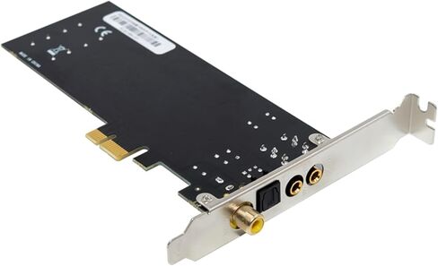 بطاقة صوت PCIe للكمبيوتر مع مقابس اللوحة الأمامية تدعم نقل البيانات SPDIF PCM بسرعة 1000 ميجا بت في الثانية من خلال بطاقة الصوت PCIe المحورية البصرية in Kuwait