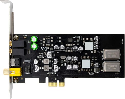 بطاقة صوت PCIe للكمبيوتر مع مقابس اللوحة الأمامية تدعم نقل البيانات SPDIF PCM بسرعة 1000 ميجا بت في الثانية من خلال بطاقة الصوت PCIe المحورية البصرية in Kuwait