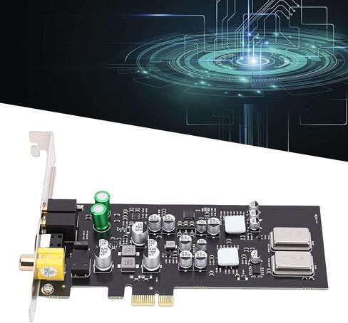 Yoidesu PCIe بطاقة الصوت محول الصوت الرقمي DAC مع ES9018K2M Sabre 32 DAC 127dB DNRfor Wins OS X لا حاجة إلى سائق in Saudi Arabia