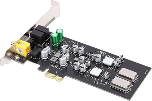Yoidesu PCIe بطاقة الصوت محول الصوت الرقمي DAC مع ES9018K2M Sabre 32 DAC 127dB DNRfor Wins OS X لا حاجة إلى سائق in Saudi Arabia