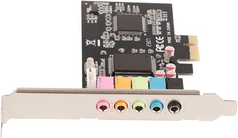 بطاقة الصوت PCIE 6 قنوات الصوت المحيطي تحويل إشارة الصوت ستيريو لجمهور 7/Vista/32/64 بت بطاقة الصوت السوداء in Saudi Arabia