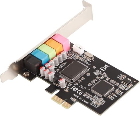 بطاقة الصوت PCIE 6 قنوات الصوت المحيطي تحويل إشارة الصوت ستيريو لجمهور 7/Vista/32/64 بت بطاقة الصوت السوداء in Saudi Arabia