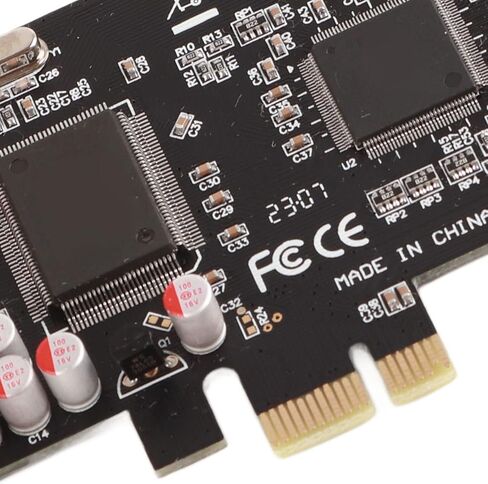 بطاقة الصوت PCIE 6 قنوات الصوت المحيطي تحويل إشارة الصوت ستيريو لجمهور 7/Vista/32/64 بت بطاقة الصوت السوداء in Saudi Arabia