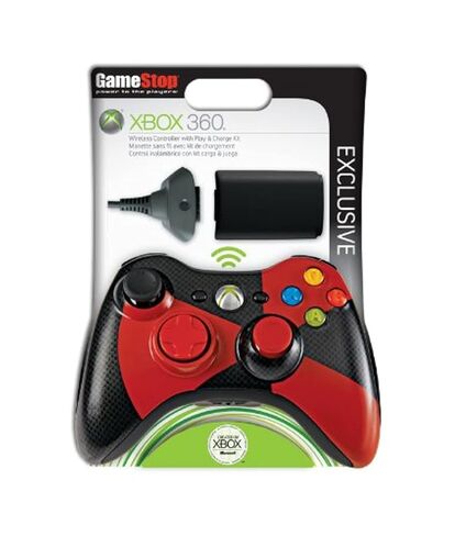 وحدة تحكم Xbox 360 اللاسلكية المشعة الحصرية من Gamestop (متجددة) in Saudi Arabia