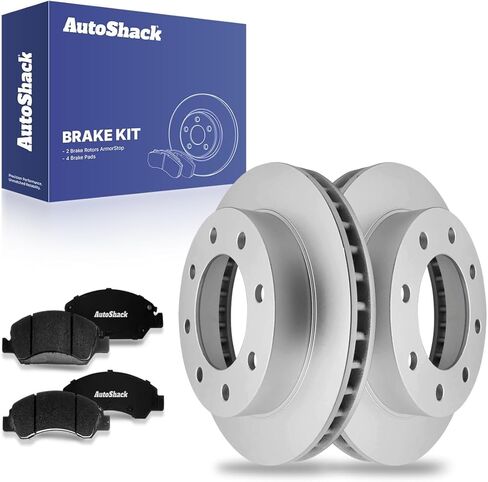AutoShack 12.8" (325 mm) Front Vented Brake Rotors + Premium Ceramic Brake Pads Replacement for 2005-2007 Chevrolet Silverado 1500 2007 Chevrolet Silverado 1500 Classic 6-PC Brake Kit in Saudi Arabia