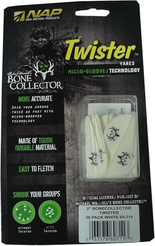New Archery Products 36-Pack Twister Bonecollector Vanes in Saudi Arabia