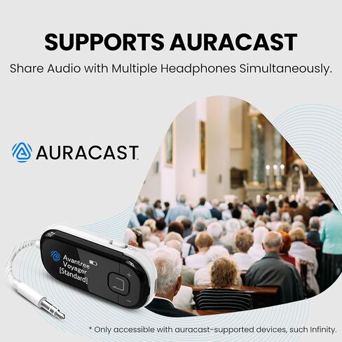 Avantree Relay & Voyager - محول بلوتوث 5.3 للطائرة وشاشة OLED بلوتوث وأحدث محول طائرة Auracast، شريحة كوالكوم، aptX Adaptive وصوت عالي الدقة لسماعات الرأس، Airpods، Bose & Travel in Saudi Arabia