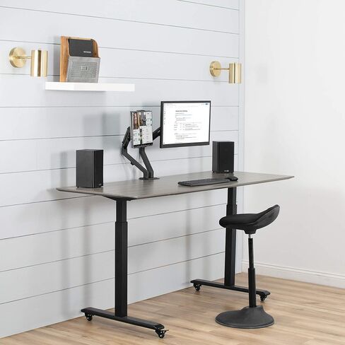 VIVO Universal VESA Mount Adapter for Tablets, 2-in-1 Laptops, & 15.6 inch Portable Monitors, Max VESA 100x100, Adjustable Laptop Holder, Black, MOUNT-UVM02 in Saudi Arabia