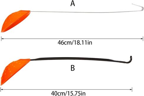 Winter Ice Fishing Scooper Fishing Accessories Ice Scoops With Long Handle For Easy Removing Slush Anglers Tool Portable Winter Ice Fishing Gear in Saudi Arabia