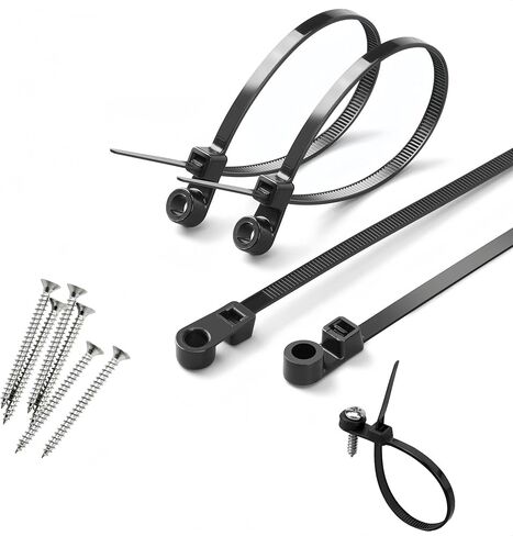 150PCS Nylon Universal Cable Tie Buckle, Heavy Duty Self-Locking Zip Ties, UV-Resistant Plastic Fasteners for Car Repair, Wire Bundling, Home & Garage Cable Management in Saudi Arabia