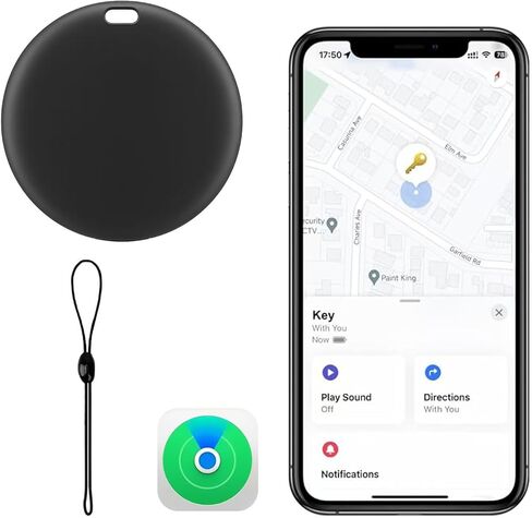 [معتمد من Apple MFi] حزمة من 4 علامات LBPRT Air Tracker، جهاز البحث الذكي عن عناصر Bluetooth يعمل مع Apple Find My (iOS فقط، Android غير مدعوم)، محدد موقع المفاتيح لحقيبة الأمتعة، المحفظة. بطارية قابلة للاستبدال in Saudi Arabia