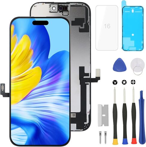بالنسبة لـ iPhone 16 Plus Replacement Kit Assembly Full Assembly و iPhone 16 Plus استبدال (لـ A3290 و A3082 و A3289 و A3291) شاشة عرض أرقام عرض LCD مع مجموعة أرقام وإصلاح ثلاثية اللمس ثلاثية الأبعاد in Kuwait