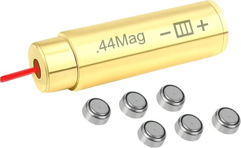 GOTICAL - .44 Magnum Boresight مع الليزر الأحمر، تقليل الخراطيش والأصداف المهدرة، حزمة البطارية، حقيبة الحمل، موثوقة ومتينة، in Saudi Arabia
