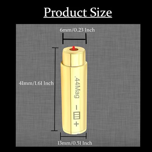 GOTICAL - .44 Magnum Boresight مع الليزر الأحمر، تقليل الخراطيش والأصداف المهدرة، حزمة البطارية، حقيبة الحمل، موثوقة ومتينة، in Saudi Arabia