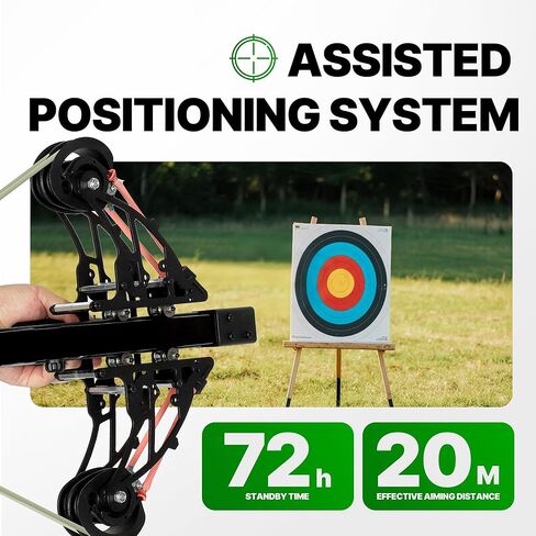 Compact Compound Bow Kit for Adults & Teens – 40 Rounds Repeating Sling Bow for Steel Balls and Arrows, Folding Design with Sight Mount, 100M Max Range, for Target Practice & Outdoor Hunting in Saudi Arabia