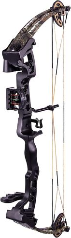 قوس Barnett Vortex Lite للشباب - طول السحب 22-25 بوصة، القوس المركب للصيد 18-29 رطل، قابل للتعديل بنسبة 60-70%، 3 دبوس من الألياف البصرية، مسند تثبيت الفرشاة، جعبة سريعة الحركة، حلقة D مثبتة in Saudi Arabia