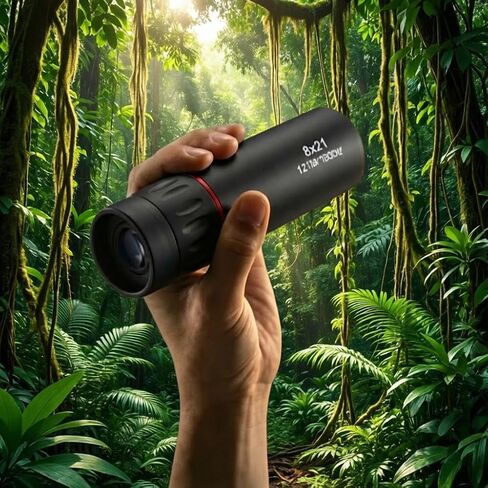 8x21 HD Monocular Telescope Optical, Clear Vision Pocket Scope & High Power, Mini Monoculars for Men Women, Outdoor Gear for Camping, Hunting, Sports, Travel in Saudi Arabia