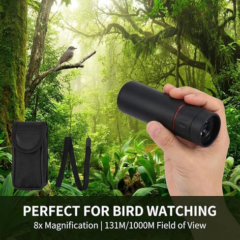 8x21 HD Monocular Telescope Optical, Clear Vision Pocket Scope & High Power, Mini Monoculars for Men Women, Outdoor Gear for Camping, Hunting, Sports, Travel in Saudi Arabia