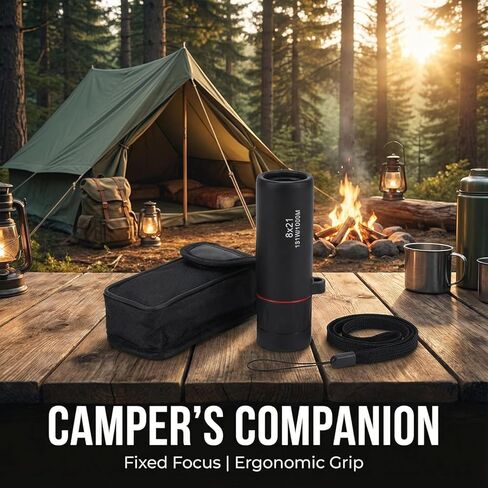 8x21 HD Monocular Telescope Optical, Clear Vision Pocket Scope & High Power, Mini Monoculars for Men Women, Outdoor Gear for Camping, Hunting, Sports, Travel in Saudi Arabia