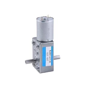 JGY-370 تيار مستمر 6 فولت 12 فولت 24 فولت عمود مزدوج بحد أقصى 25kgf.cm محرك تروس دودة صغير عزم دوران عالي (محرك ، 43 دورة في الدقيقة ، 12 فولت) in Kuwait