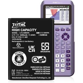 3200mAh TI-84 Plus CE,Rechargeable Battery for TI Nspire CX, [2025 New Upgrade] TI Nspire CX CAS (New Model) in Saudi Arabia