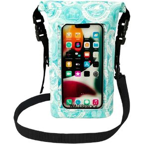 Geckobrands حمل الهاتف المقاوم للماء مع حقيبة جافة 2L وحزام قابل للتعديل - حماية هاتفك والأشياء الثمينة أثناء التنقل in Kuwait