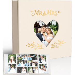 Barsone Linen Wedding Photo Album 4x6 with 400 Pockets(Large Capacity Customizable Memory Book, Custom Engraved Cover, Bridal Photo Album for Engagement, Gifts & Memory Keepsake) in Saudi Arabia