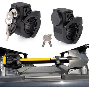 مجموعة حامل مجرفة مطاطية مع قفل يناسب أدوات قطر 0.79 بوصة - 1.79 بوصة، مقابض سريعة الفك لرف سقف السيارة على الطرق الوعرة، لوحات مولي، شاحنات الدفع الرباعي UTV ATV M6 Nut in Kuwait