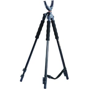 Vanguard Quest T62U Shooting Stick. Tripod, Bi Pod, Gun Pod All in One with Removable U Shaped Yoke, Quick Flip Leg Locks, Foam Hand Grips, Black in Kuwait