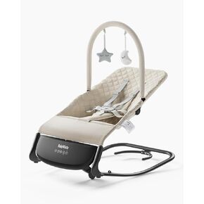 كرسي هزاز كهربائي للأطفال مع هزاز تلقائي، مقعد هزاز للأطفال 3 في 1 وكرسي هزاز، يعمل بالبطارية أو بالقابس، ارتفاع قابل للتعديل، موسيقى وضوضاء بيضاء، مقعد هزاز محمول للأطفال من عمر 0 ​​إلى 12 شهرًا in Kuwait