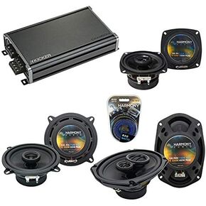 Harmony Audio متوافق مع مجموعة استبدال مكبرات الصوت Cadillac DeVille 1985-1987 OEM ومكبرات الصوت وCXA360.4 Amp in Kuwait